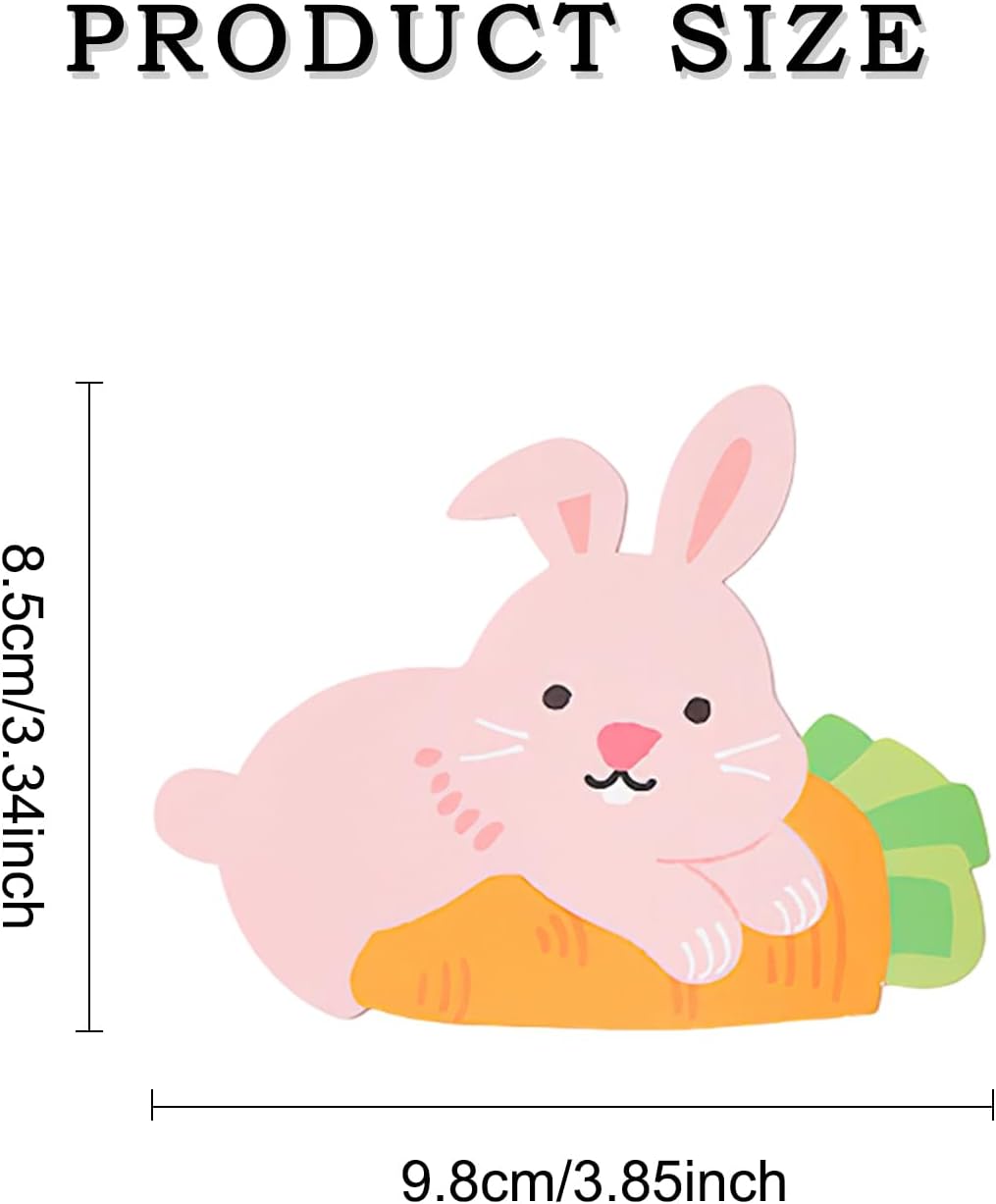 Easter Bunny Lollipop Cards – 50-Pack Candy Holder Cards for Party Decor