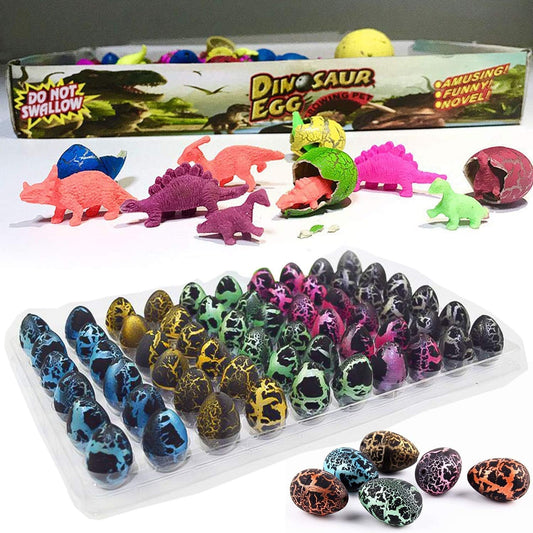 Grow-in-Water Hatching Dinosaur Eggs – 60-Pack Party Favors for Kids
