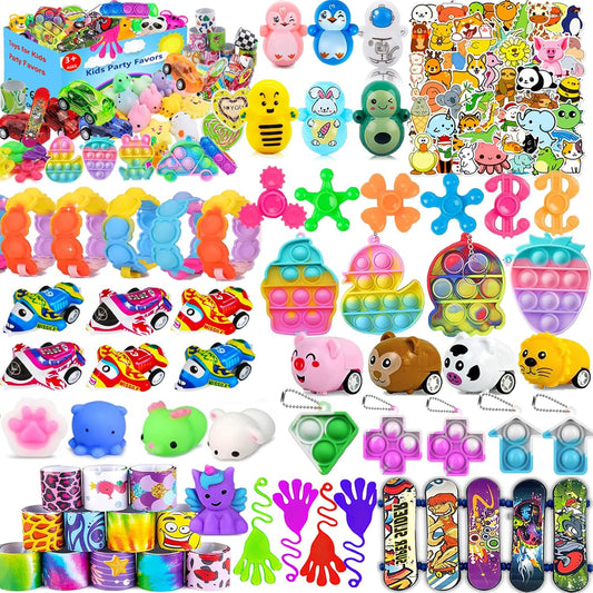 117-Piece Pop Fidget Toy Party Favor Bundle – Classroom & Goodie Bag Fillers